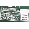 LED DRIVER PARA TV LG QNED SMART TV / NUMERO DE PARTE EBR33087401 / 3PCR02943A / PANEL HC750MAD-SLDA2-212X / DISPLAY LC750DZR (SP)(A1) / MODELO 75QNED99UPA